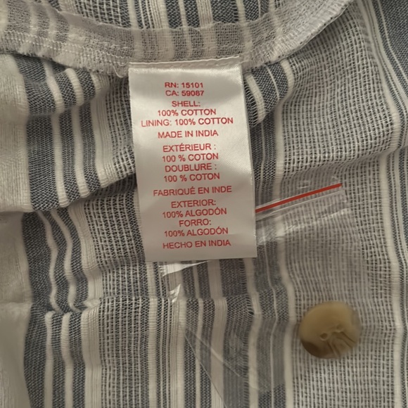 Red Carter Blue and White Striped Midi skirt, S, NWT - Picture 9 of 9